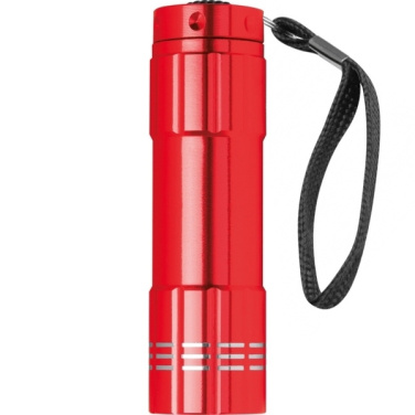 Logo trade promotional giveaway photo of: 6 COB metal torch MONTARGIS
